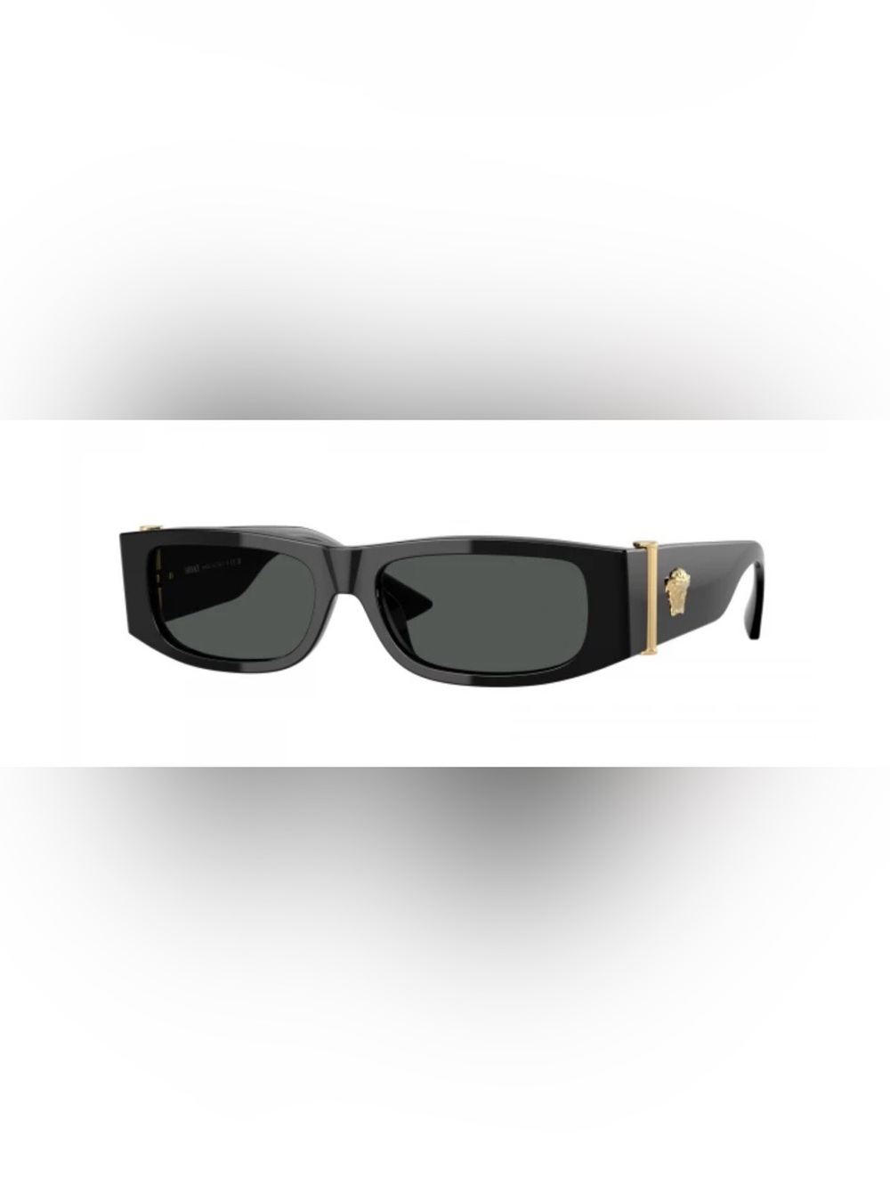 Versace Black Sunglasses with Gold Medusa Detail